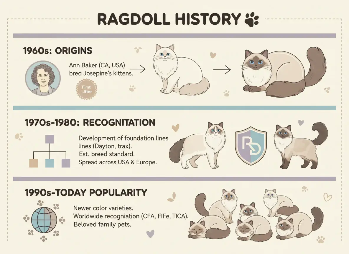 Ragdoll cat origin and history — AquaMarine Kittens