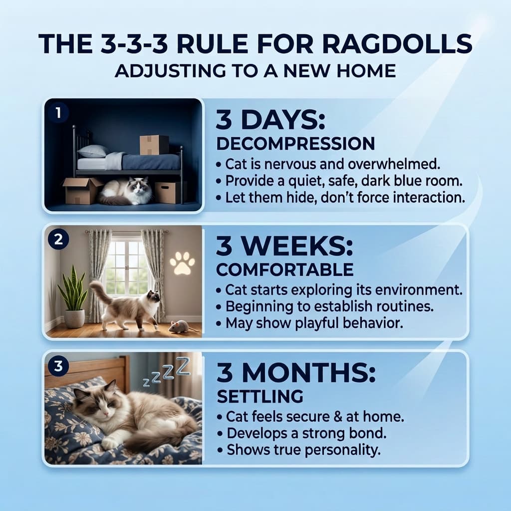 the 3-3-3 rule for cats